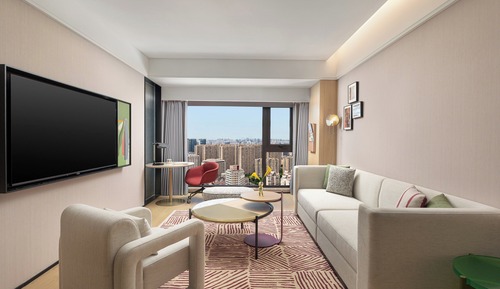 One Bedroom Suite City View Dining Kitchen