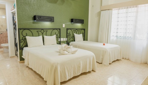 Economy Double Room, 2 Double Beds, Non Smoking
