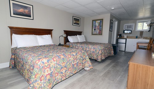 Standard Double Room, 2 Double Beds, Kitchenette, Partial Ocean View