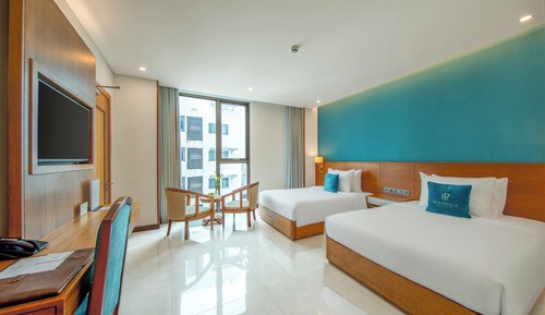 Deluxe Twin Room, Partial Ocean View