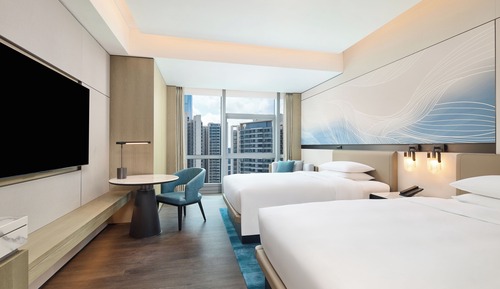 Deluxe Room, 2 Double Beds, City View