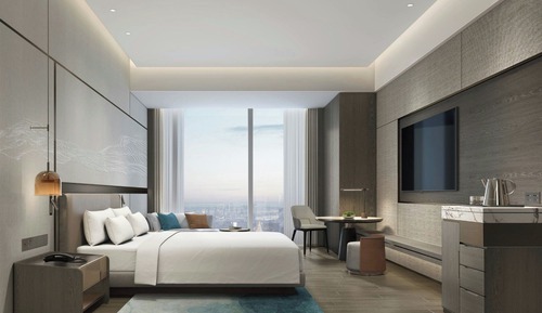 Premier Room, 1 King Bed, City View, Corner