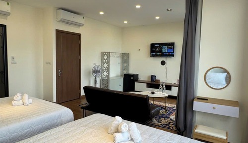 Superior Quadruple Room, Balcony, Garden View