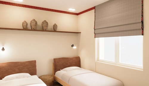 Economy Twin Room, Shared Bathroom