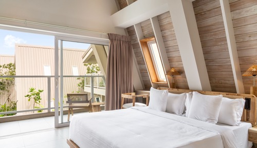 Deluxe Double Room, Balcony, Pool View