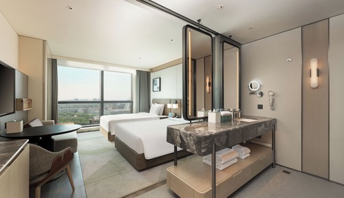 Standard Room, 2 Double Beds, City View