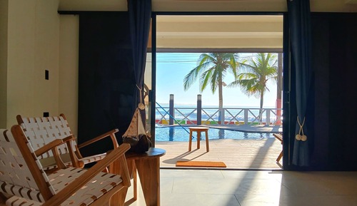Superior Room, 2 Double Beds, Beach View