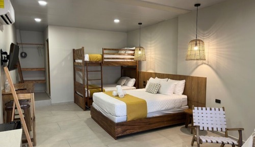 Superior Studio, Multiple Beds, Balcony, Beach View