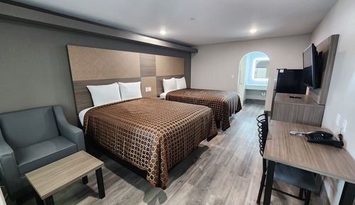 Standard Room, 2 Queen Beds, Non Smoking, Refrigerator & Microwave