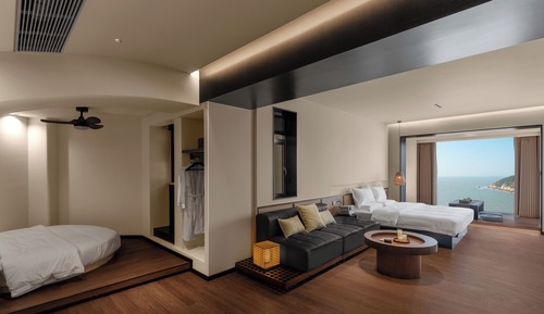 Panoramic Quadruple Room, 1 Bedroom, Ocean View, Beachfront