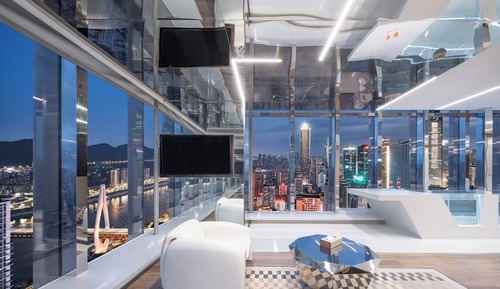 270°Peninsula Crystal Pool Duplex 2-Bedroom Suite