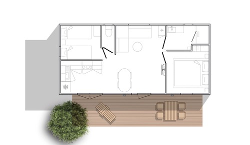 Cottage, 2 Bedrooms, Mountain View