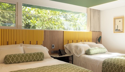 Superior Twin Room, 2 Double Beds, City View