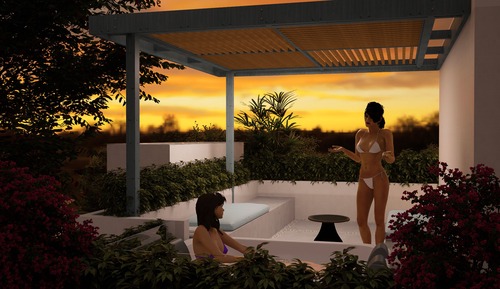 Villa, Balcony, Garden View