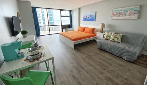 Panoramic Room, 1 King Bed with Sofa bed, Kitchen, Ocean View