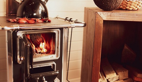 Family Cabin, Fireplace, Garden View