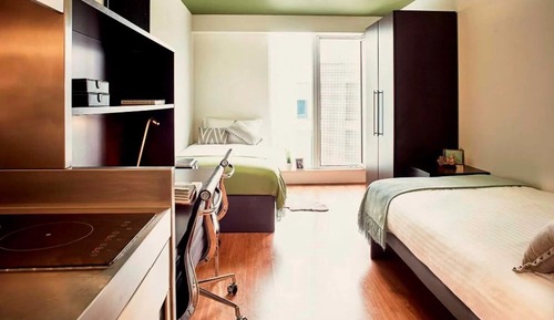 Studio, 2 Twin Beds