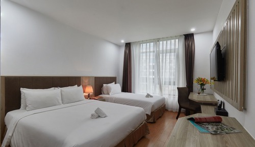 Superior Triple Room, Multiple Beds, Private Bathroom, Mountain View