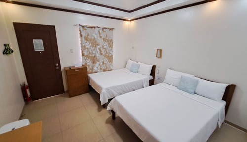 Poolside with 2 Double Beds