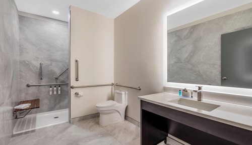 Room, 1 King Bed, Roll-in Shower, Non Smoking (Balcony)