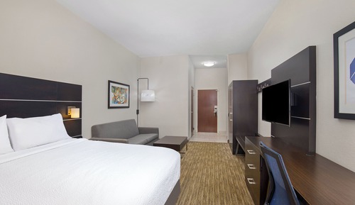 Suite, 1 King Bed with Sofa bed, Accessible (Roll-In Shower)