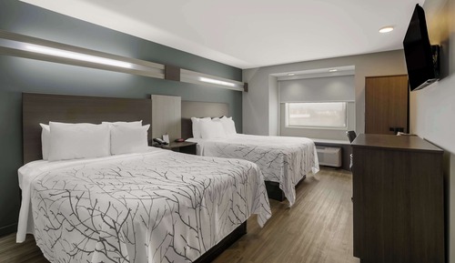 Standard Room, 2 Queen Beds, Non Smoking, Refrigerator & Microwave