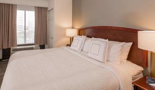 Suite, 1 King Bed with Sofa bed (Mobility/Hearing Access, Roll-In Shwr)