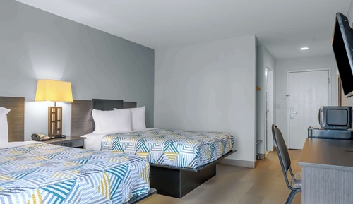Standard Room, 2 Queen Beds, Non Smoking, Refrigerator & Microwave