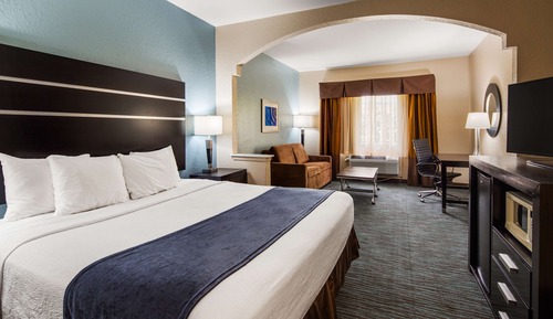 Standard Room, 1 King Bed, Non Smoking, Refrigerator & Microwave