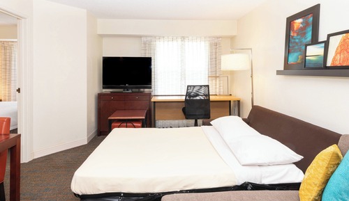 Studio, 1 Queen Bed with Sofa bed (Mobility Accessible, Tub)