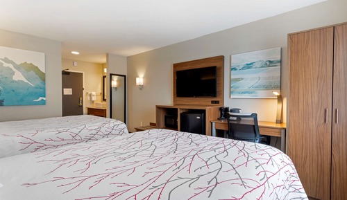 Standard Room, 2 Queen Beds, Non Smoking, Refrigerator & Microwave