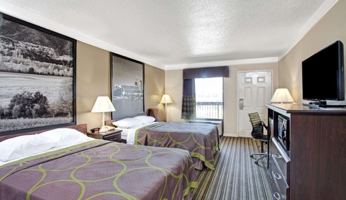 Room, 2 Double Beds, Smoking, Refrigerator & Microwave