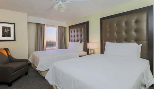 Suite, 2 Double Beds, Accessible (Mobility & Hearing, Roll-in Shower)