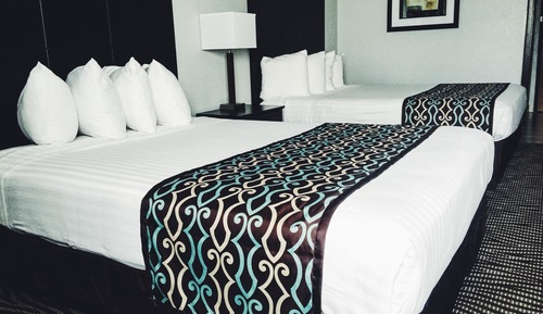 Standard Room, 2 Queen Beds, Non Smoking, Refrigerator & Microwave