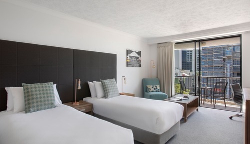 Hotel Room City View