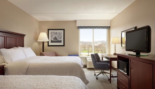 Room, 2 Double Beds, Accessible, Non Smoking (Roll-In Shower, Mobility & Hearing)