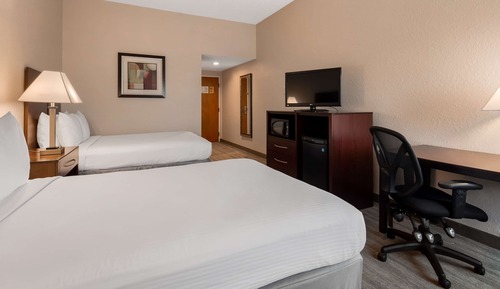 Standard Room, 2 Double Beds, Non Smoking, Refrigerator