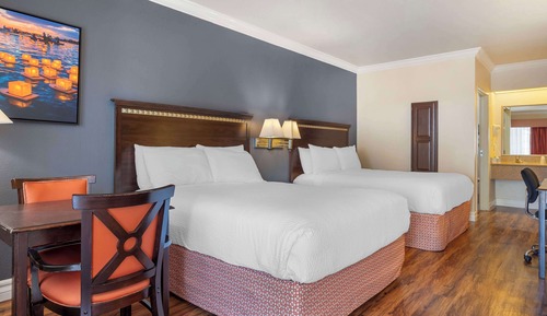 Standard Room, 2 Queen Beds, Non Smoking, Refrigerator & Microwave