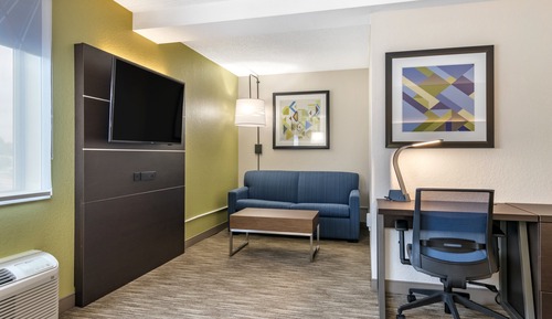 Suite, 1 King Bed, Roll-in Shower (Communications)