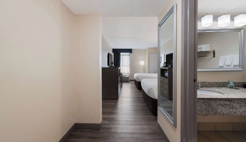 Standard Room, 2 Queen Beds, Non Smoking, Refrigerator & Microwave