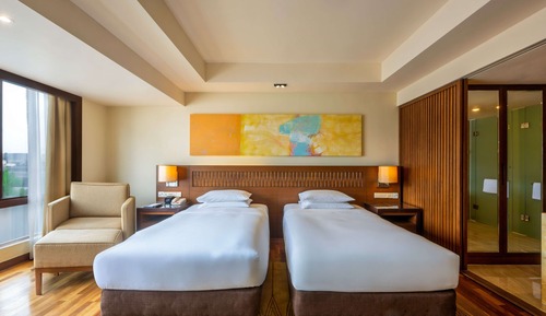 Room, 2 Twin Beds, Sea View