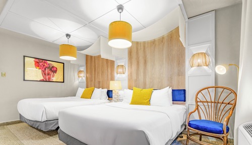 Standard Double Room, 2 Queen Beds, Balcony, Lagoon View