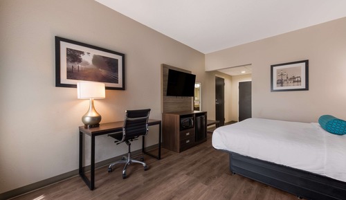 Standard Room, 1 King Bed, Non Smoking, Refrigerator & Microwave