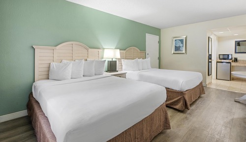 Standard Room, 2 Queen Beds, Non Smoking, Refrigerator & Microwave
