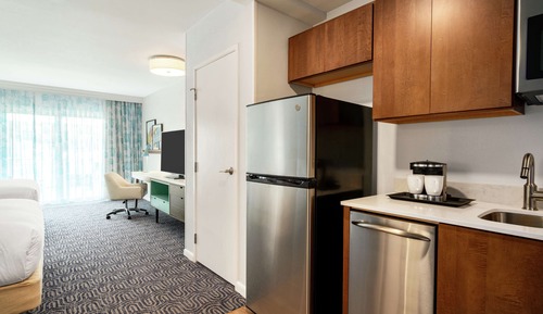 Double Room, 2 Queen Beds, Balcony, Partial Ocean View