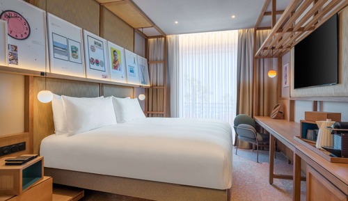 Premium Room, 2 Twin Beds, Partial Sea View