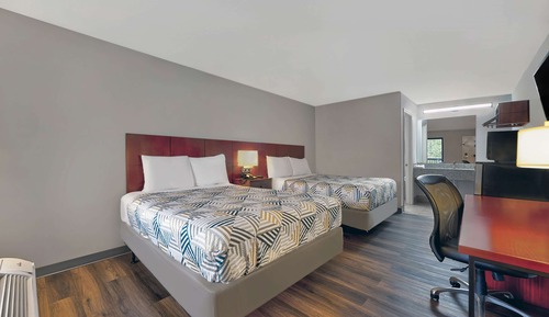 Standard Room, 2 Queen Beds, Non Smoking, Refrigerator & Microwave