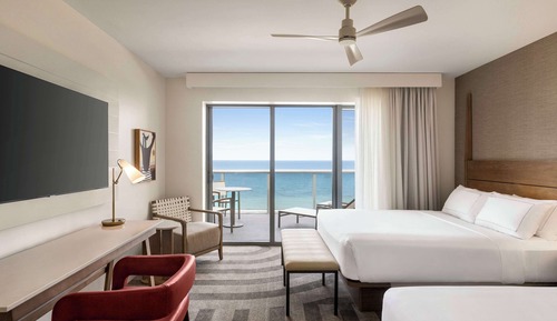 Room, 2 Queen Beds, Accessible, Oceanfront (Mobility & Hearing, Roll-in Shower)