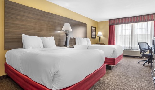 Standard Room, 2 Queen Beds, Non Smoking, Refrigerator & Microwave