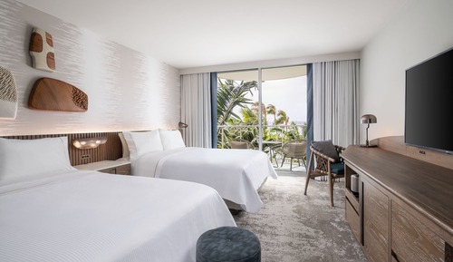 Room, 2 Queen Beds, Hearing Accessible, Ocean View (Kukahi)